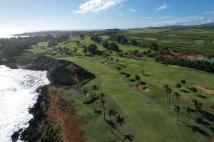 Poipu Bay 16th Pond Aerial